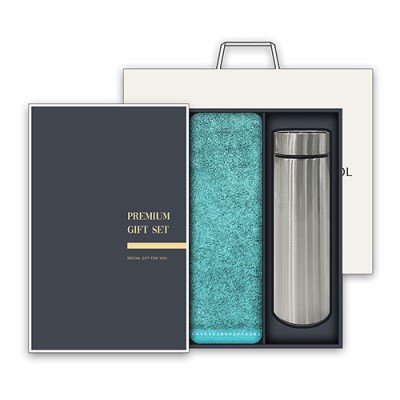 송월 프리미엄 텀블러세트 (뱀부 200g 1매 + 스마트텀블러 500ml 1개)