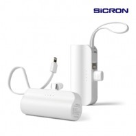 시크론 도킹형 듀얼 보조배터리 5,000mAh CC-500 (C타입메인)