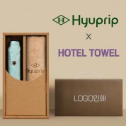 협립3단50카본6K초경량고밀도암막수동우양산 +협립40수호텔코마180타월-세트