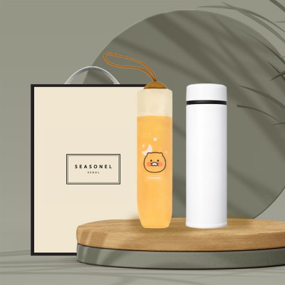 시즈넬 선물세트 카카오 수동우산+M45텀블러