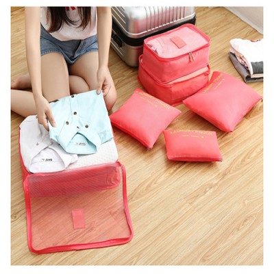 더나은 6종 여행용파우치 캐리어파우치 멀티파우치 세면백 화장품파우치 워시백 속옷 파우치 여행 파우치 판촉 선물 기념 답례품 사은품