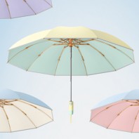 로페리아 파스텔 투톤 3단전자동 거꾸로 양우산(UPF50+)(0215895)