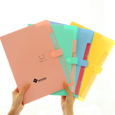 스마일 5입 똑딱이 서류화일(A4)