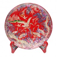 자개원쟁반(미니)-송학(적)