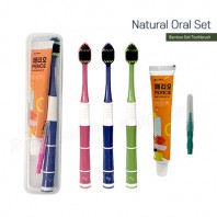 죽염광폭LG칫솔 페리오 치간1p 칫솔치약세트