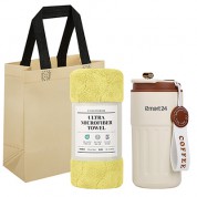 루미오 LED 온도계 텀블러 + 타올 선물세트