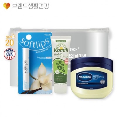 브생건590호 3종세트(카밀핸드크림+멘소래담 소프트립스 립밤+바세린 젤리)