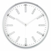 JS-3029 큐빅크롬무소음벽시계