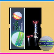 볼빅 엑시아 네온 골프공 3구 자석티세트 (3pc) 볼빅 네온 야광 골프공 볼빅 엑시아 골프공