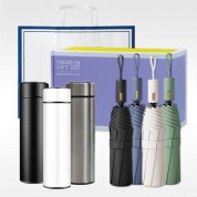 3단 자동 양우산 1P + LED 온도표시 텀블러 500ml 1P 선물세트