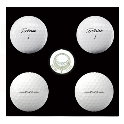 타이틀리스트 PRO V1 4구 볼마커세트