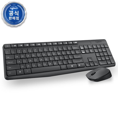 로지텍 코리아 정품 무선 키보드 마우스 콤보 MK235