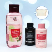 LG생활건강 마카다미아 바디워시 바디로션 샴푸 3종