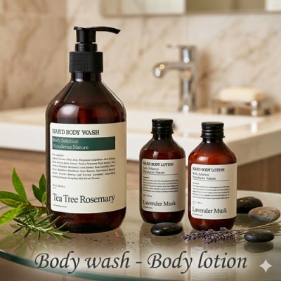 나드 바디워시500ml 바디로션 3종세트