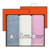 [2023년 토끼]송월 2023 새해 토끼자수 3P 130g 호텔수건 세트