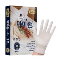 마미손 라텍스 요리쿡장갑 20매/고무장갑