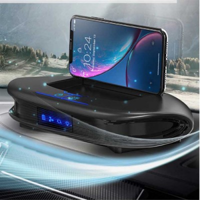 태양열충전 차량용 공기청정기 + 스마트폰 거치대, 사무실 가정용 겸 차량 공기청정기, 선물 사은품 단체 행사 기념 답례품 기프트 세트