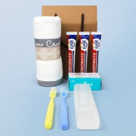 여행용 치약칫솔세트 피에르가르뎅 세면타올 5종세트