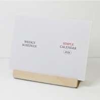 자작우드스틱 무선 탁상달력(심플/위클리스케줄)