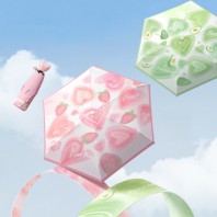 로페리아 5단 하트손잡이 핸들 암막우양산(0216002)