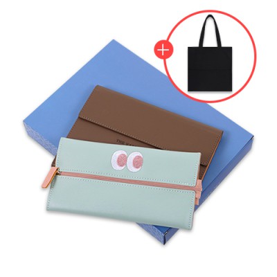 로페리아 몬스터 연필가방 필통,쓰리폴드A5 다이어리노트,투포켓 에코백 세트