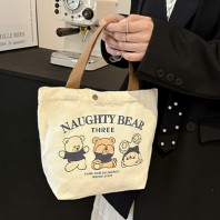 똑딱 베어 캔버스 에코백 Z2601