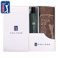 PGA 3단수동 암막 우양산+170g죽사타올세트