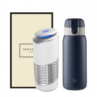 시즈넬 선물세트 락앤락 처비텀블러+차량용 공기청정기