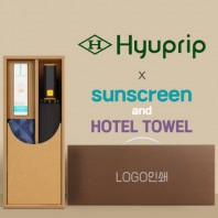 협립 3단60 슈퍼TEN(10K) 컨테이너 완전자동우산 +선크림+스포츠타월-세트