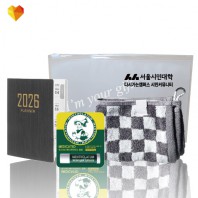 브생건 플래너세트 34호(미니다이어리+멘소래담 메디케이티드 립밤+그레이 뱀부고리수건)