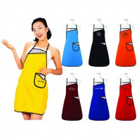 콤비 앞치마 목걸이형