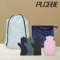 플씨드 겨울 4종 EVA파우치 E세트 (코듀로이 넥워머+벨벳 코지 터치 장갑+다용도 손난로)