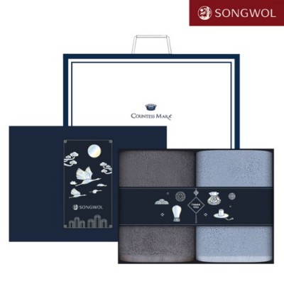 송월타올 달보드레 전통 자개(130g) 띠지 2P세트