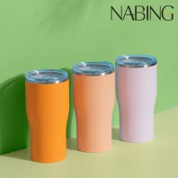나빙 3가지 자연을 담은 노을빛 304 스텐 슬라이드캡 텀블러 600ml