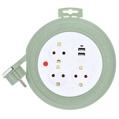러그박스 원형 3M USB 멀티탭