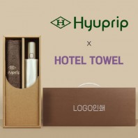 협립 3단60 8K 와인하트 암막 완전자동우산 +협립40수호텔코마180타월-세트