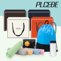 [플씨드] 손잡이 스포츠 백팩 +고급 손등커버형 쿨토시 + 뱀부얀 쿨타올 + 보틀350ml 4종 세트
