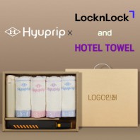 협립 3단60 슈퍼TEN(10K) 컨테이너 완전자동우산 +협립눈꽃타월타월4P+락앤락슬림핏원터치텀블러-세트