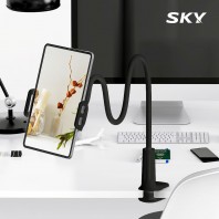 스카이 웰 360도 회전 플렉서블 스마트폰 태블릿 자바라 거치대