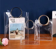 142_PVC투명금속손잡이방수쇼핑백