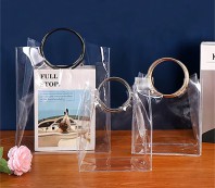 142_PVC투명금속손잡이방수쇼핑백