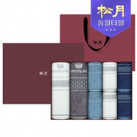 송월 카운테스마라 더블다이아 바스타올 + 세면타올 8P 고급 선물세트