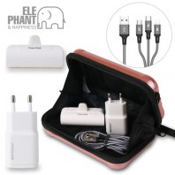 엘리펀트 휴대 여행용 충전기 보조배터리 세트