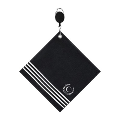 사선라인 블랙 골프릴타월