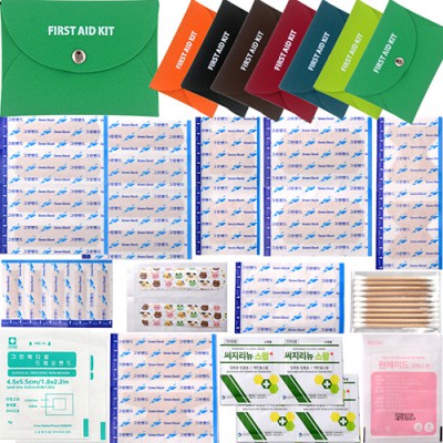 칼라 크로바 지갑밴드D