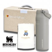 안심생건88호 스탠리 에어로라이트플립스트로2.0 710ml 베어수건 2종세트