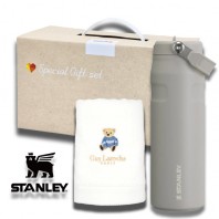 안심생건88호 스탠리 에어로라이트플립스트로2.0 710ml 베어수건 2종세트