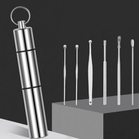 휴대용 스프링 귀이개 키링 6종 세트 귀지청소