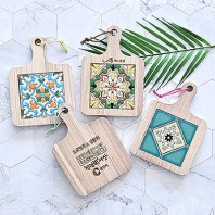 북유럽타일냄비받침