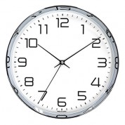 크롬심플원형벽시계 SI280C